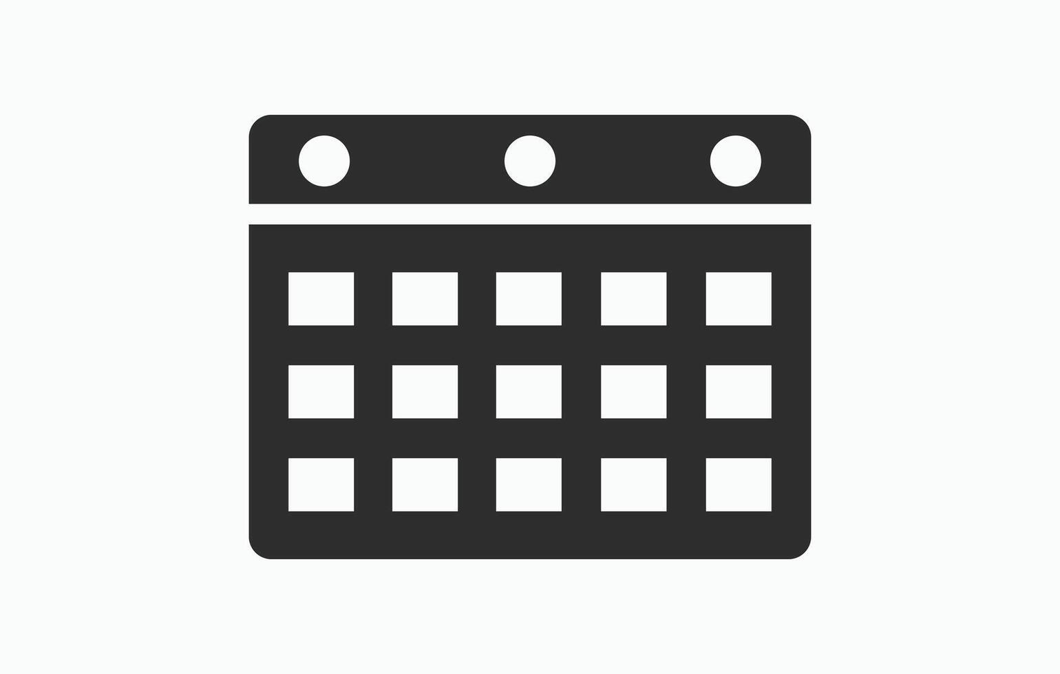 Flat calendar Icon. Calendar on the wall vector