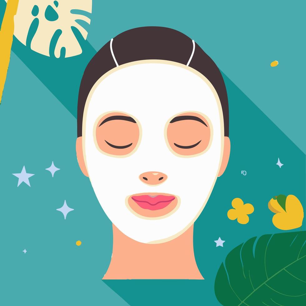 Facial Mask with Relaxation vector