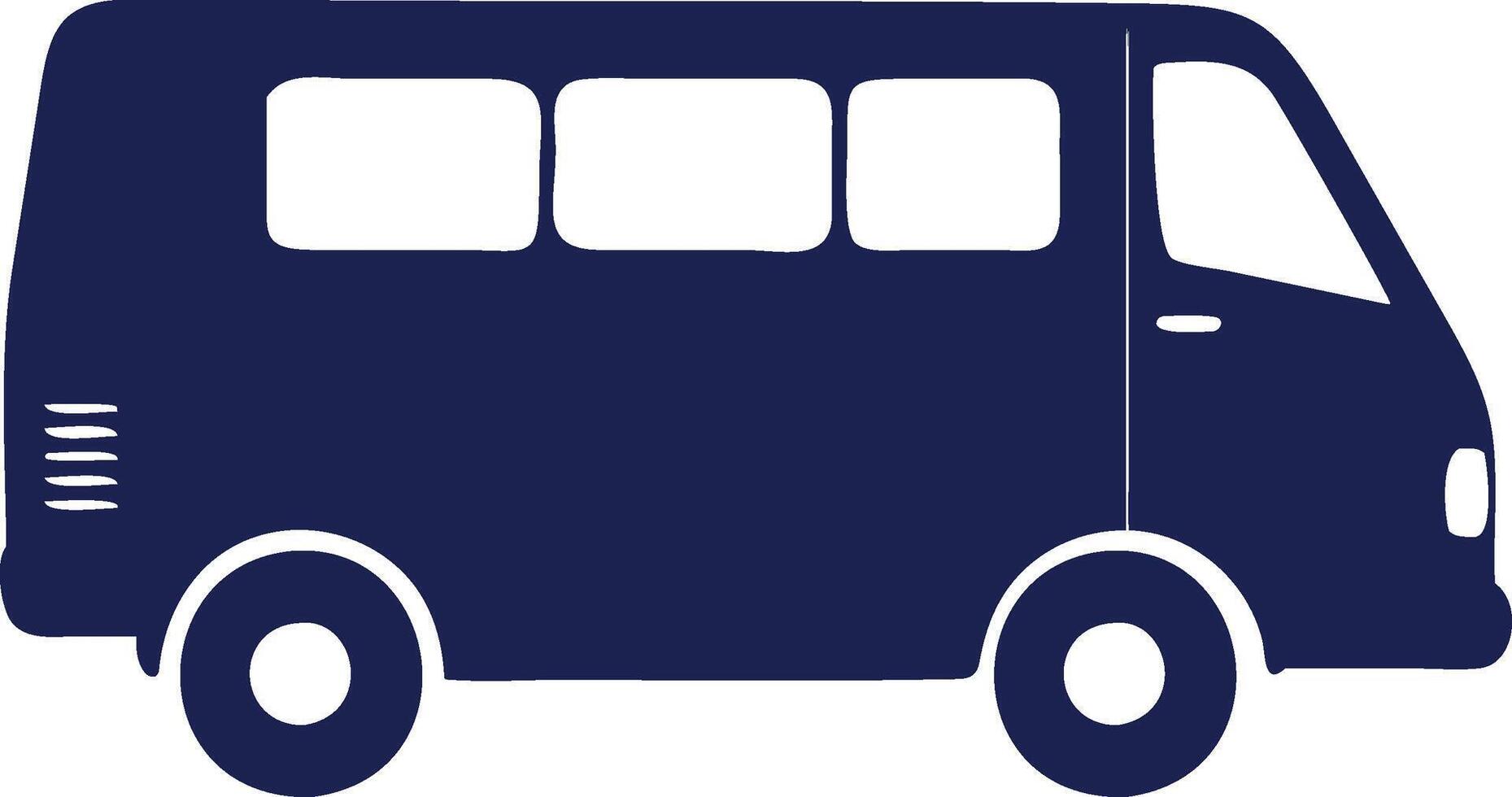 Illustration of a Retro Van Icon design vector