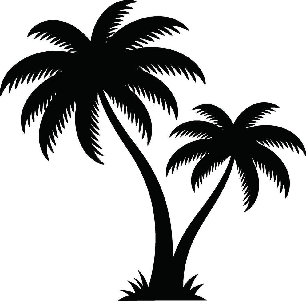 Palm tree clip art vector