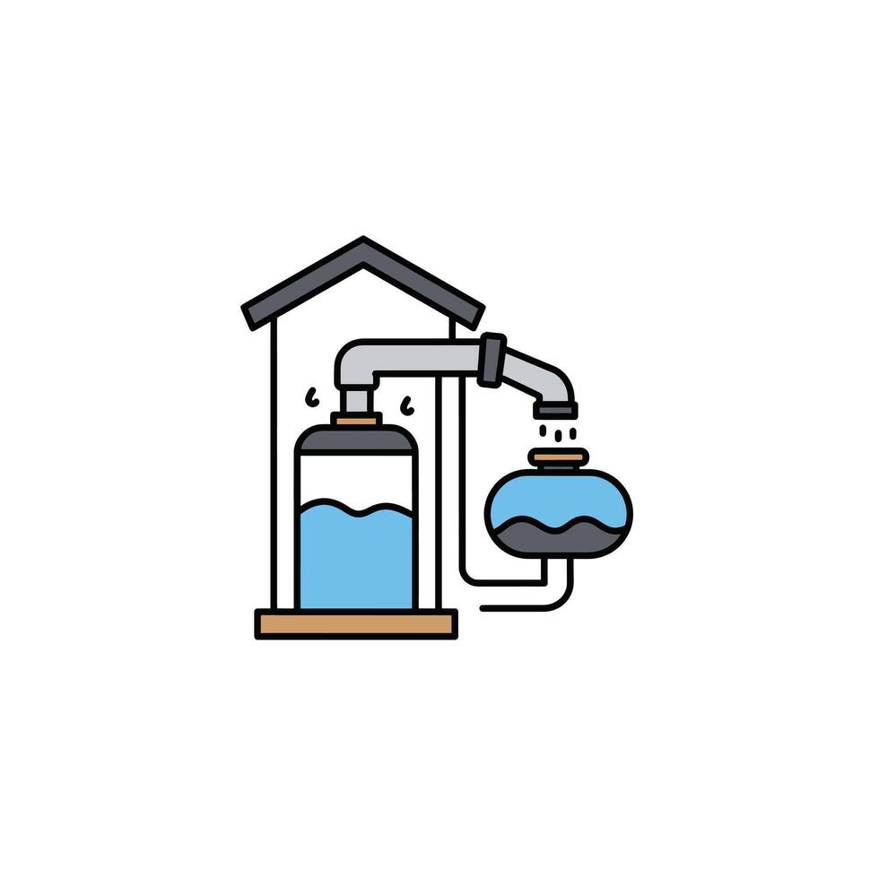 Water purifier icon illustration vector