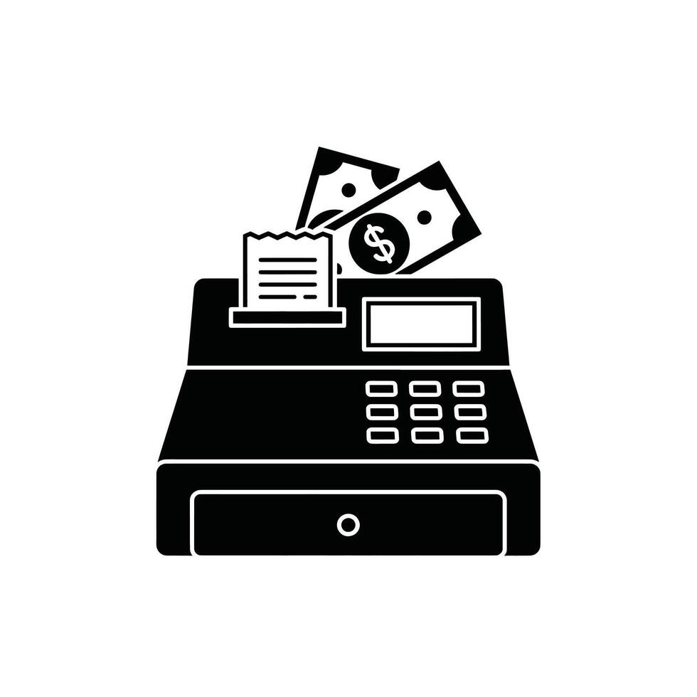 Cash register icon illustration vector