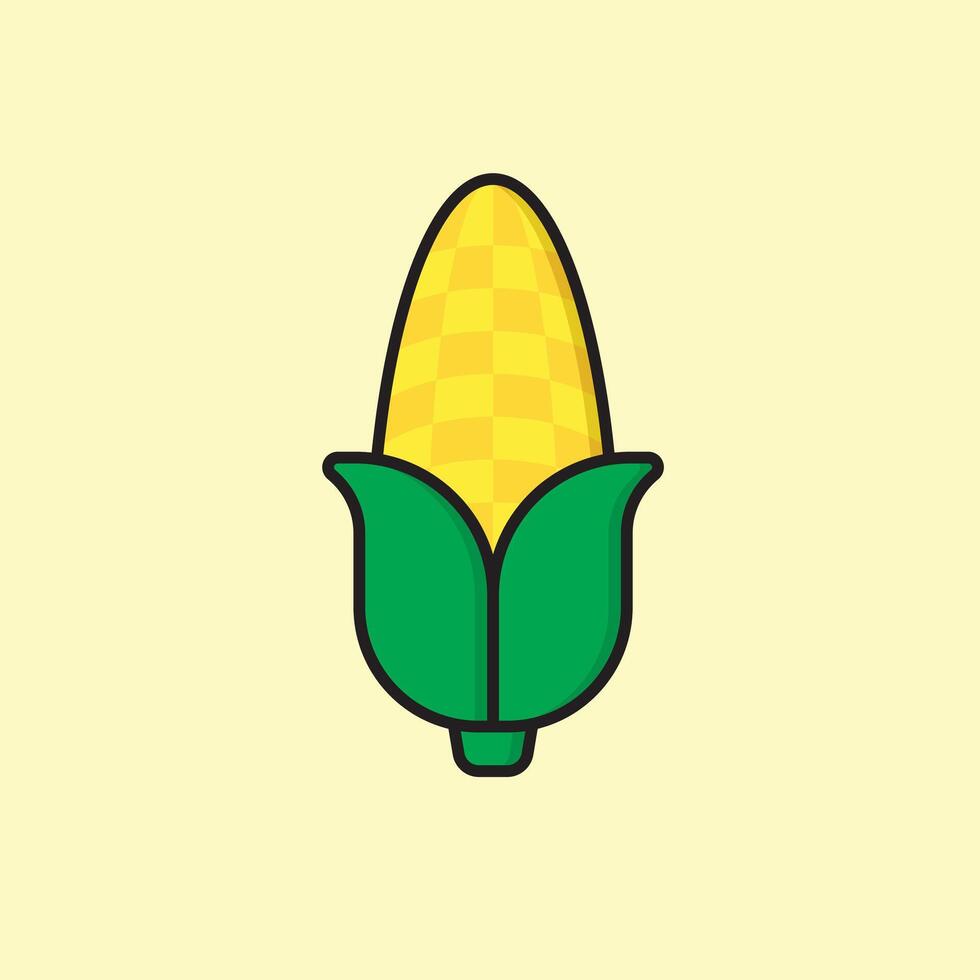 Corn Icon Illustration vector