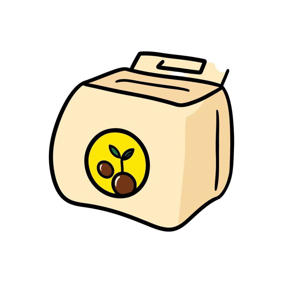 Cute Illustration of a Seed Starting Packet vector