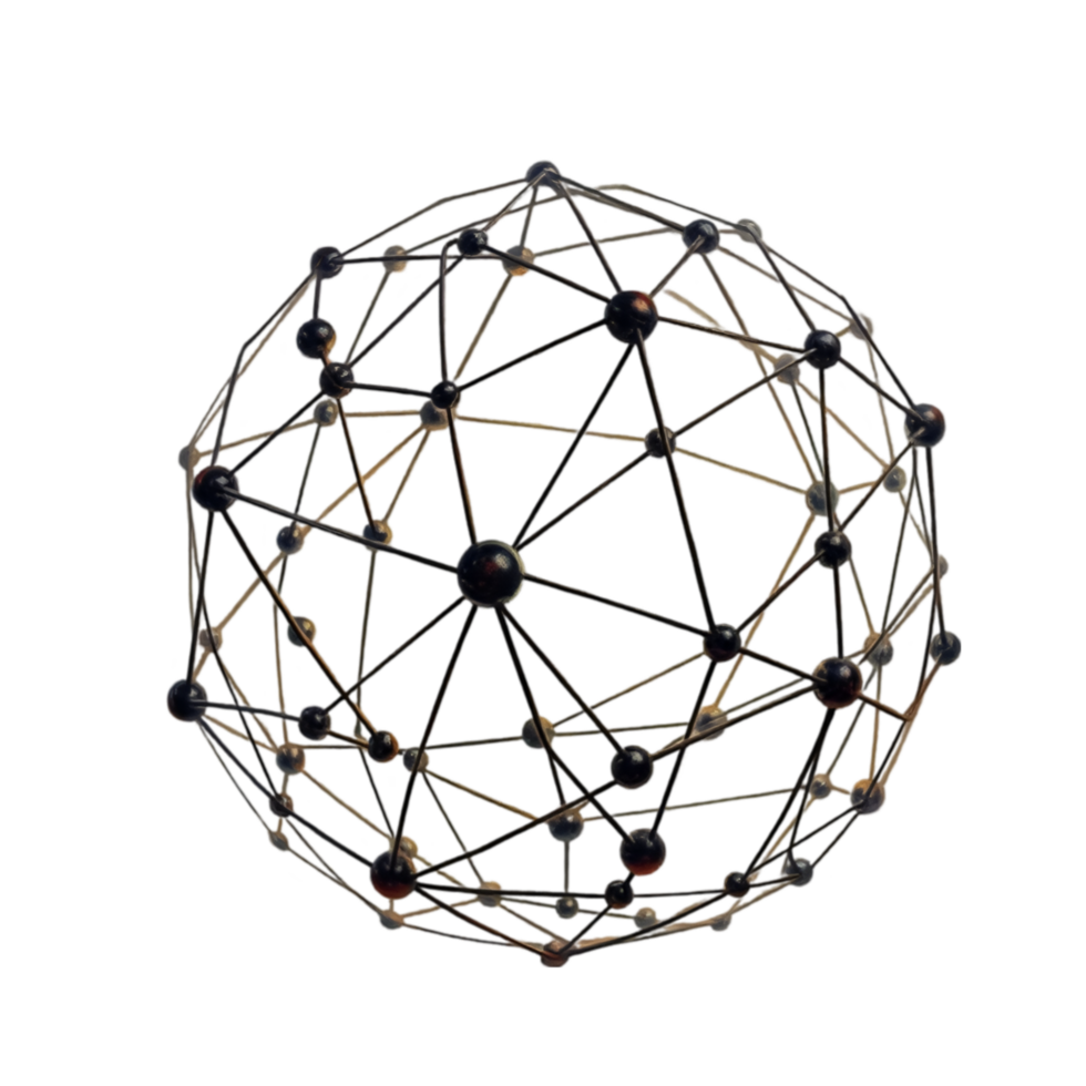 3D Molecular Model, Science and Technology, Network Visualization png