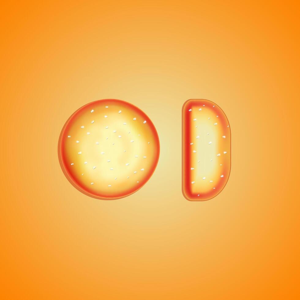 star-shaped cookie butter, with added sugar sprinkles vector