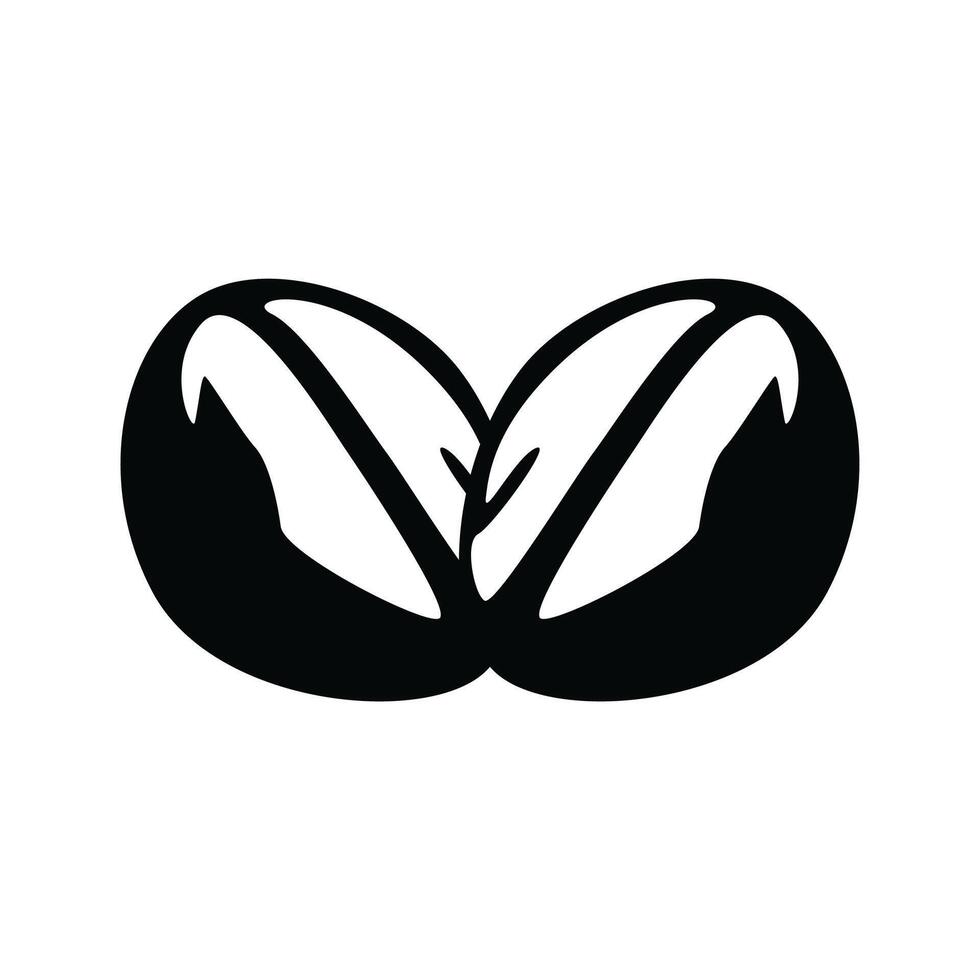 Coffee beans icon illustration vector