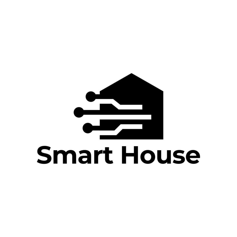 A logo for smart house vector