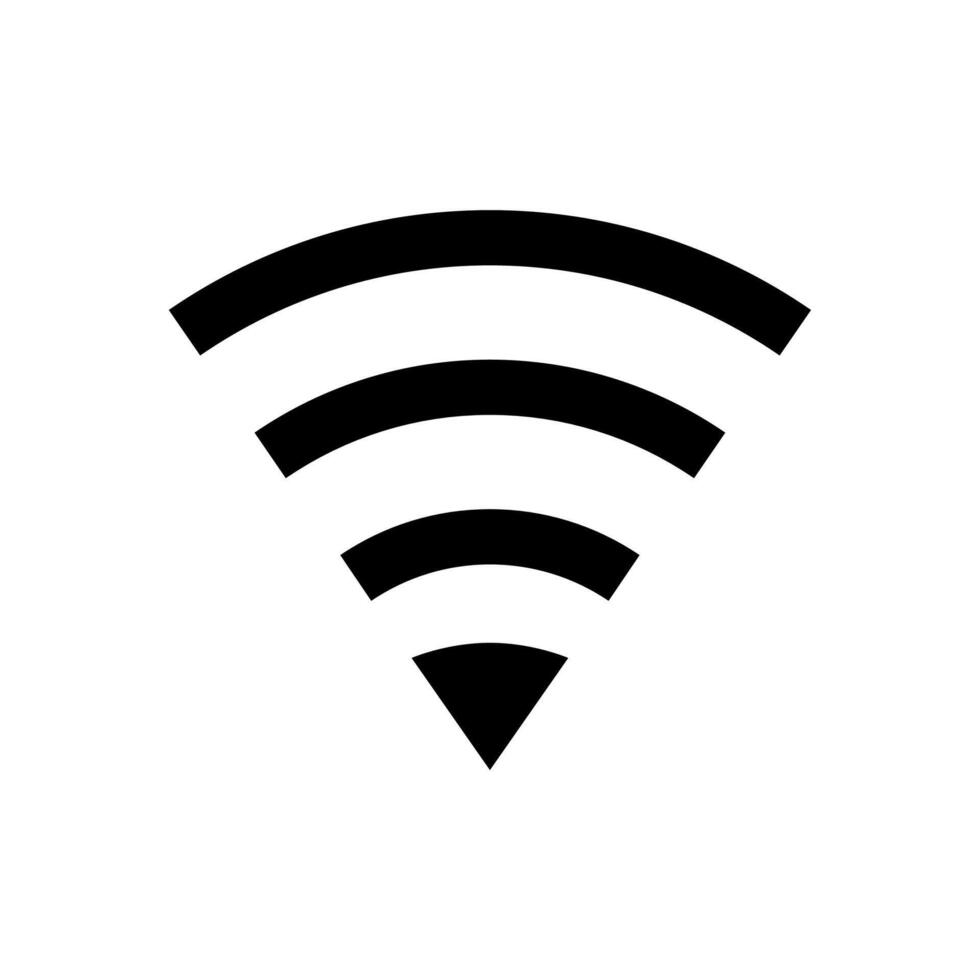 A wifi symbol on a white background vector