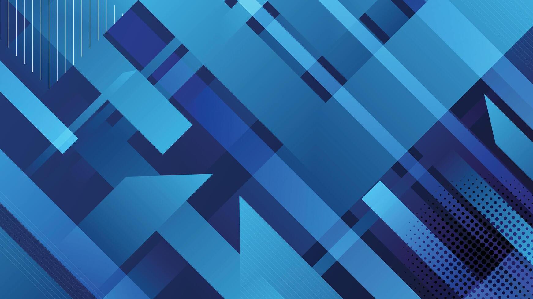 High-resolution abstract blue geometric background featuring futuristic digital shapes, diagonal patterns, and modern tech-inspired aesthetics. Ideal for wallpapers, presentations, and designs. vector