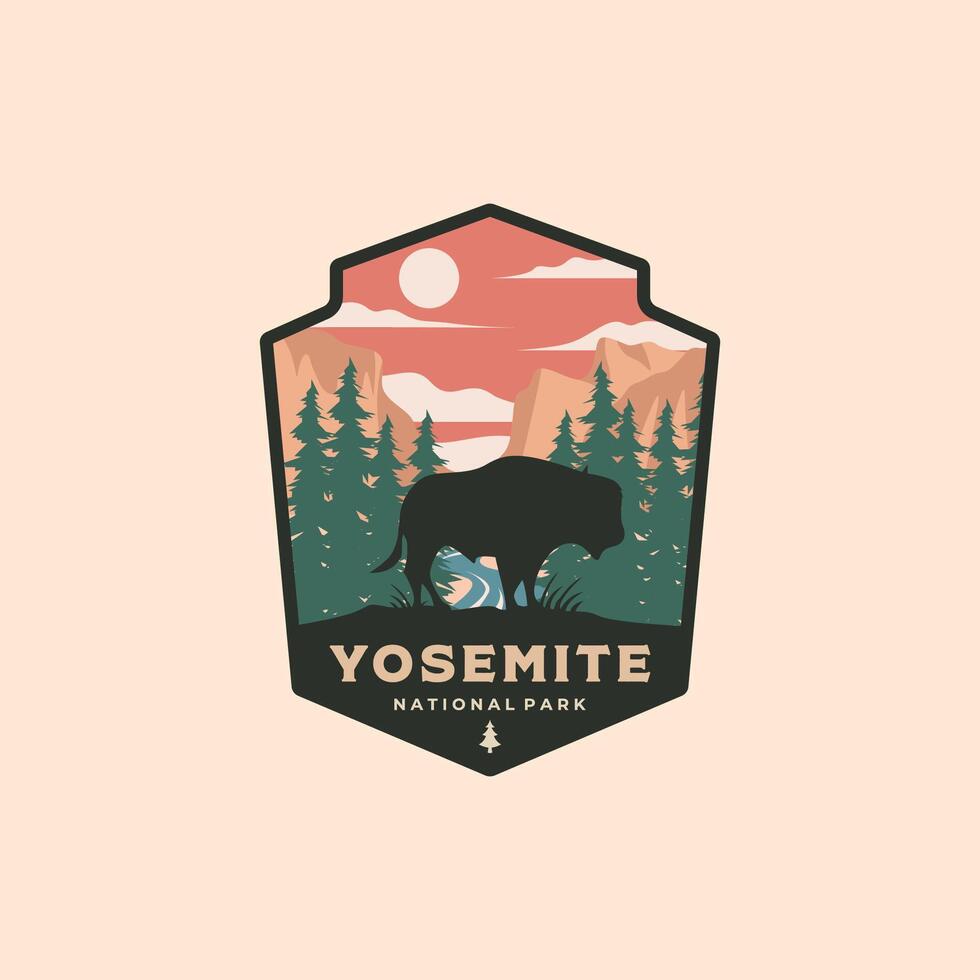 yosemite national park logo symbol illustration design vector