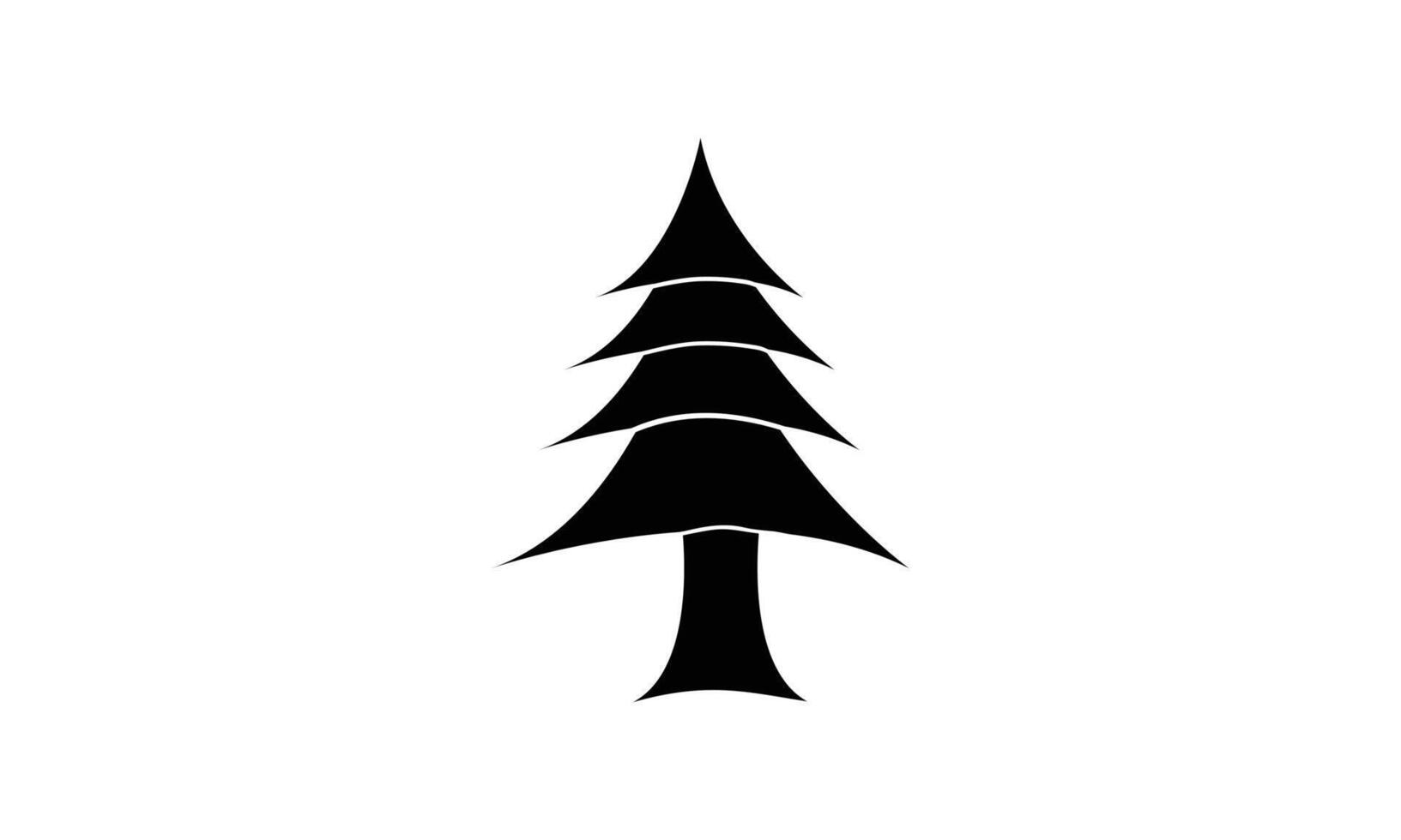 Tree, Pine Tree Illustration Silhouette Icon vector