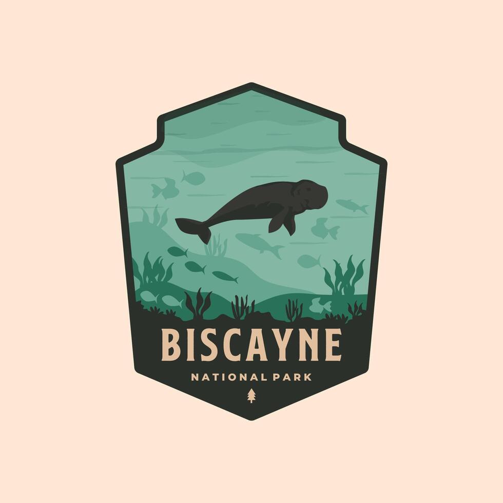 biscayne national park logo symbol illustration design vector