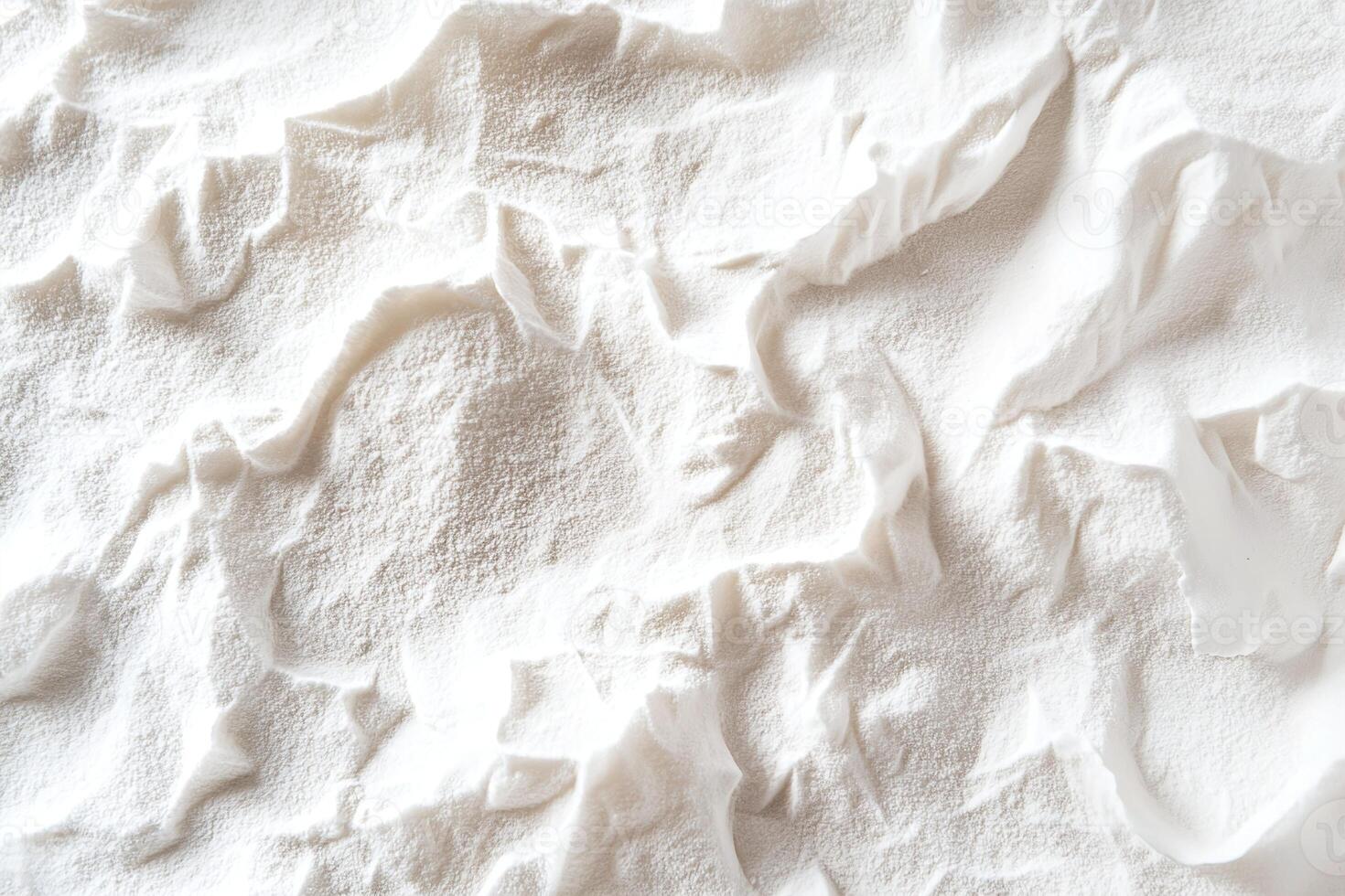Textured White Powder Surface With Shadows Abstract Background For Baking And Cosmetic Products photo