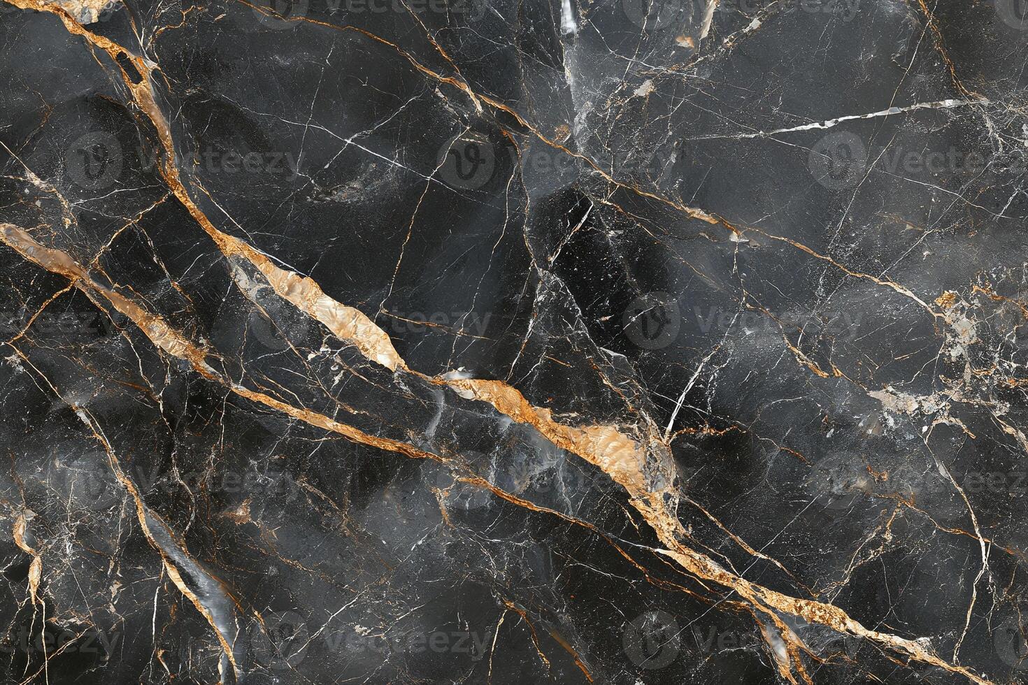 Black Marble Surface with Gold Veins Elegant Textured Stone for Interior Design and Luxury Decor photo