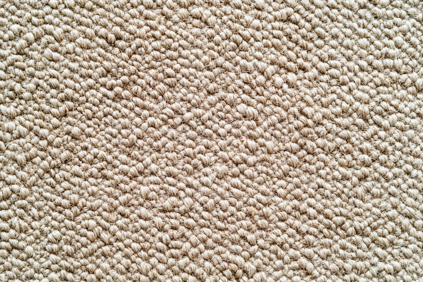 Close Up of Textured Beige Woven Carpet Fabric with Loop Pile Design for Flooring or Interior Detail photo