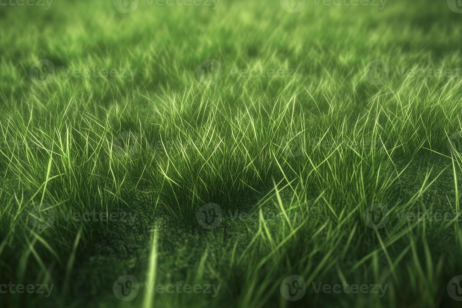 Fresh Lush Green Grass Field With Soft Focus and Natural Texture for Outdoor Nature Background photo
