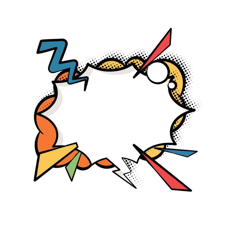 Fun and Bold Pop Art Dialogue Bubble vector