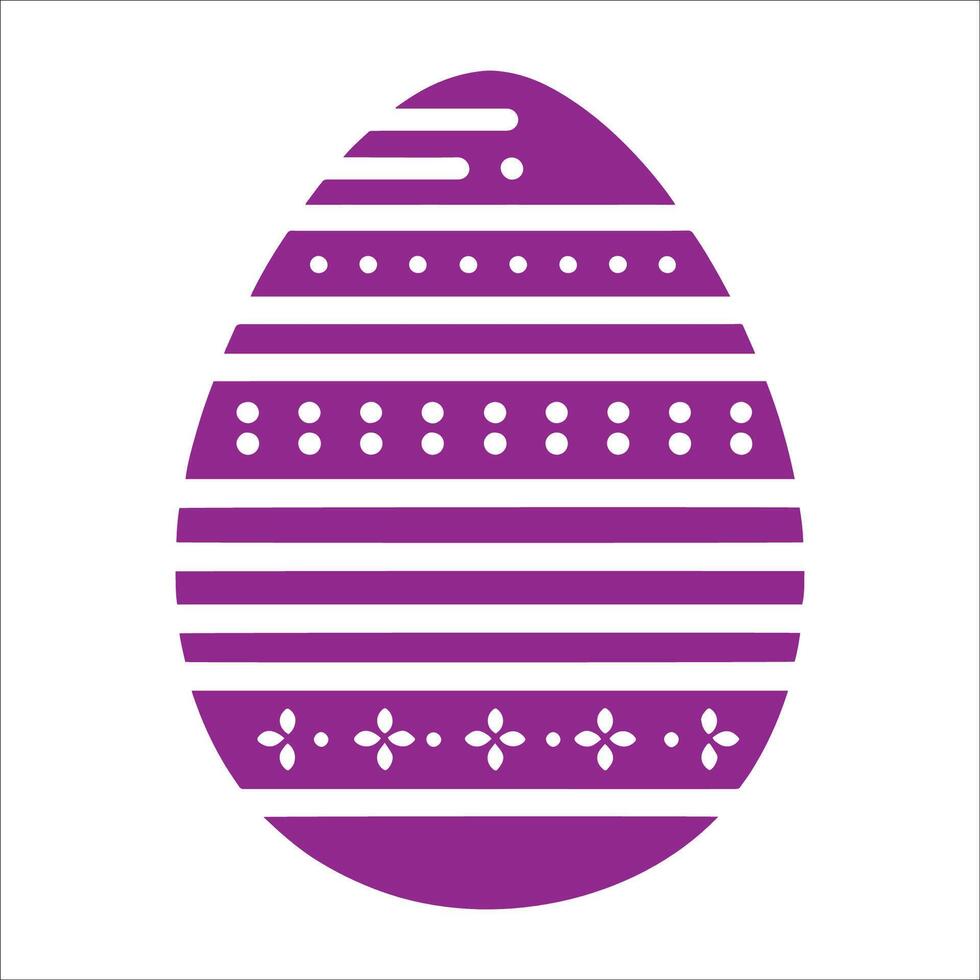 Easter egg icon illustration vector