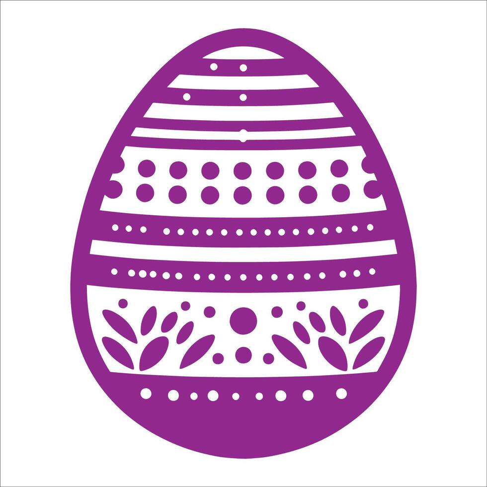 Easter Egg on White Background. Minimal Easter Concept. Creative festive spring holiday backdrop vector