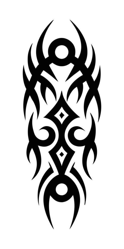 Tribal Tattoo Design for T-Shirt and Print Mockups vector