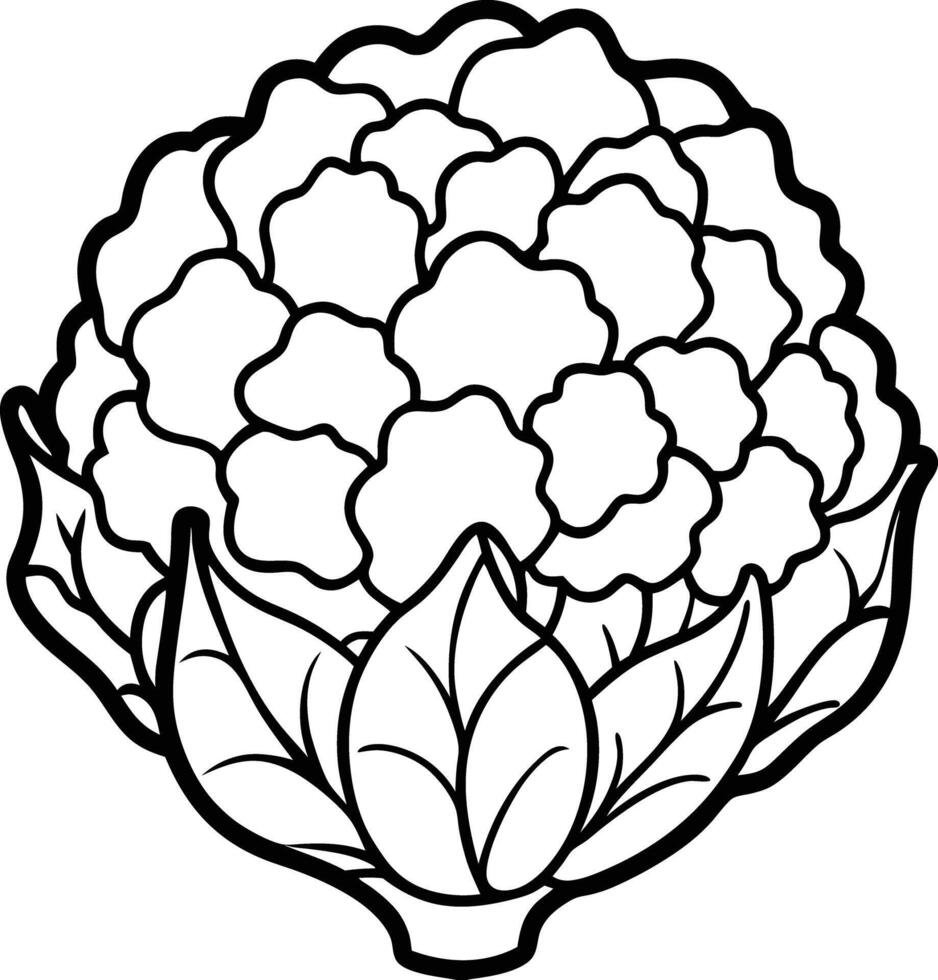 A black and white drawing of a flower vector