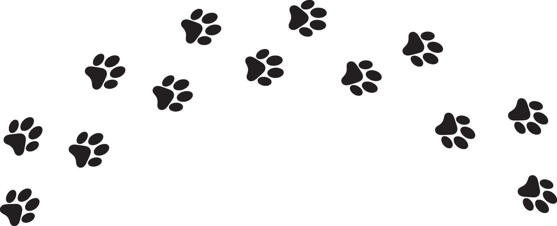 Elegant Dog Paw Print Design A Must Have Symbol for Every Animal Enthusiast vector