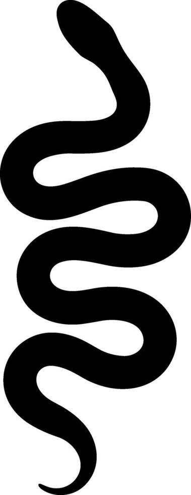 Snake Silhouette Reptile Illustration vector