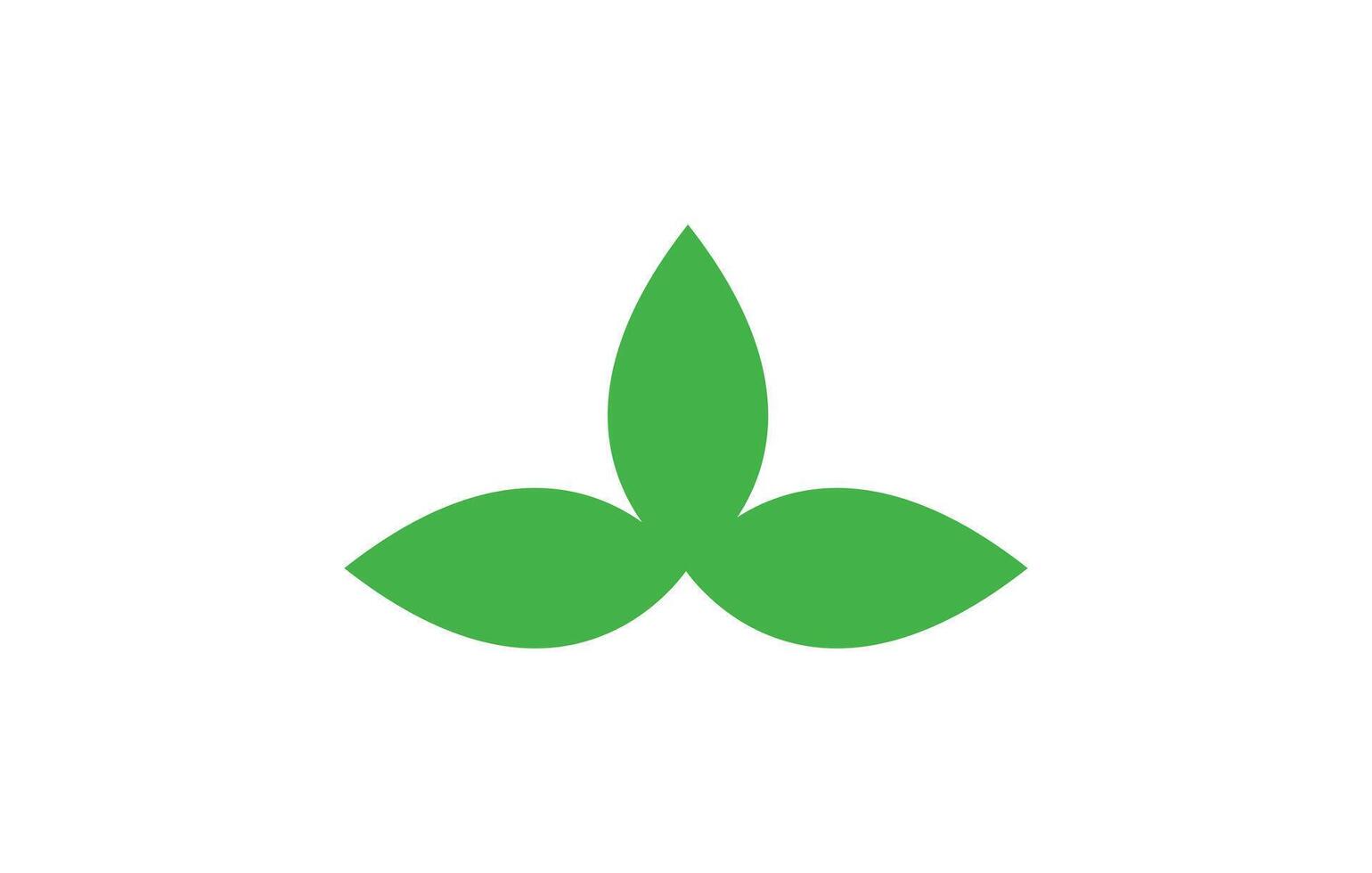 Green leaf logo design template. Nature Growth Leaf logo. vector