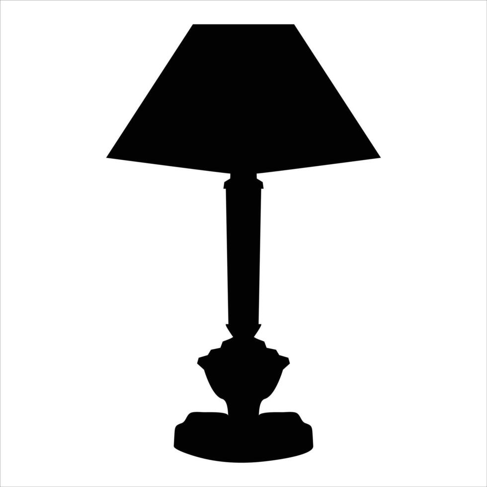 stylish table lamp Illustration vector