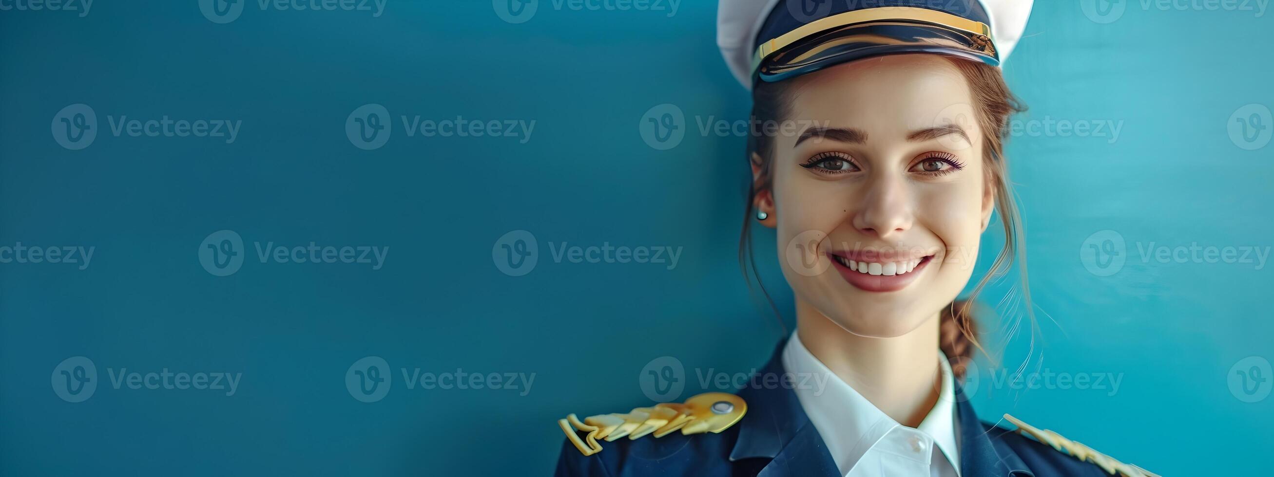 Cheerful Cruise Ship Attendant Exuding Professionalism and Warmth photo