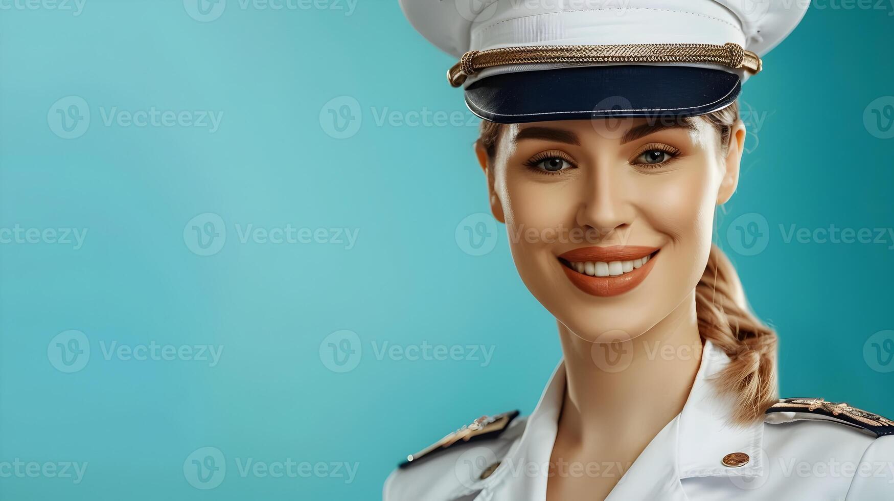 Cheerful Cruise Ship Attendant Excelling in Service on Duty photo