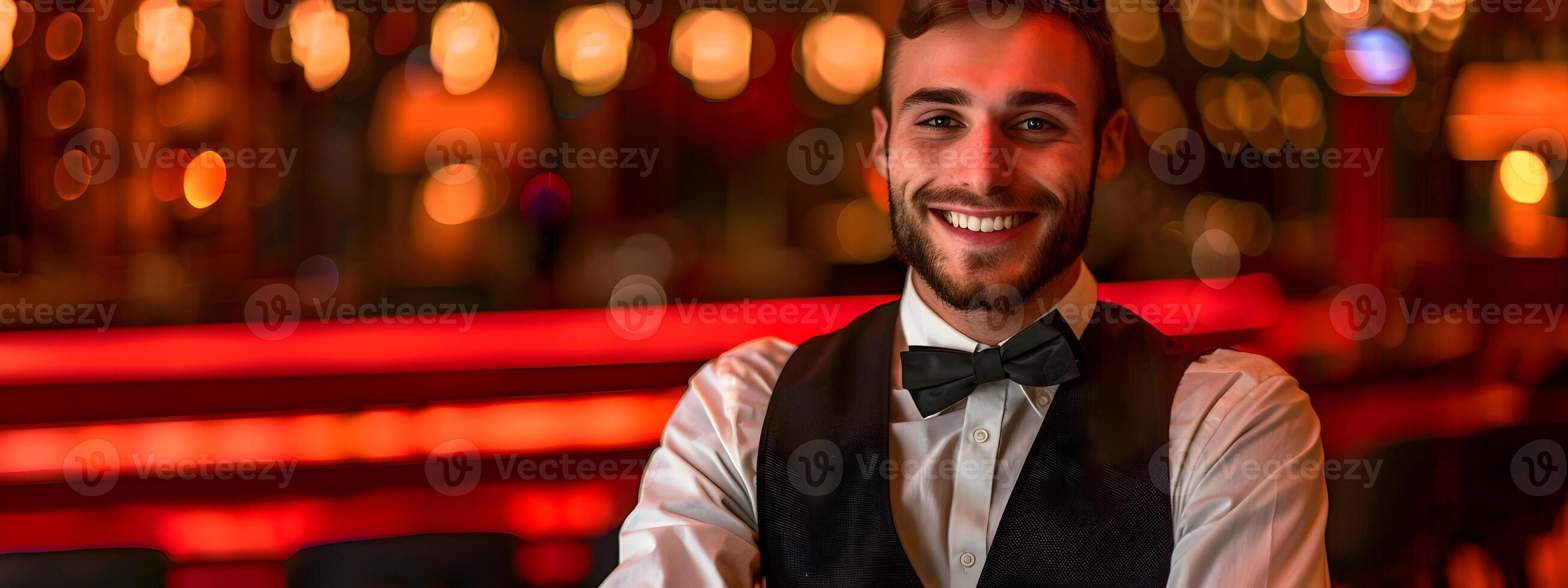 Energetic Casino Host Excelling in Dynamic Gaming Environment photo