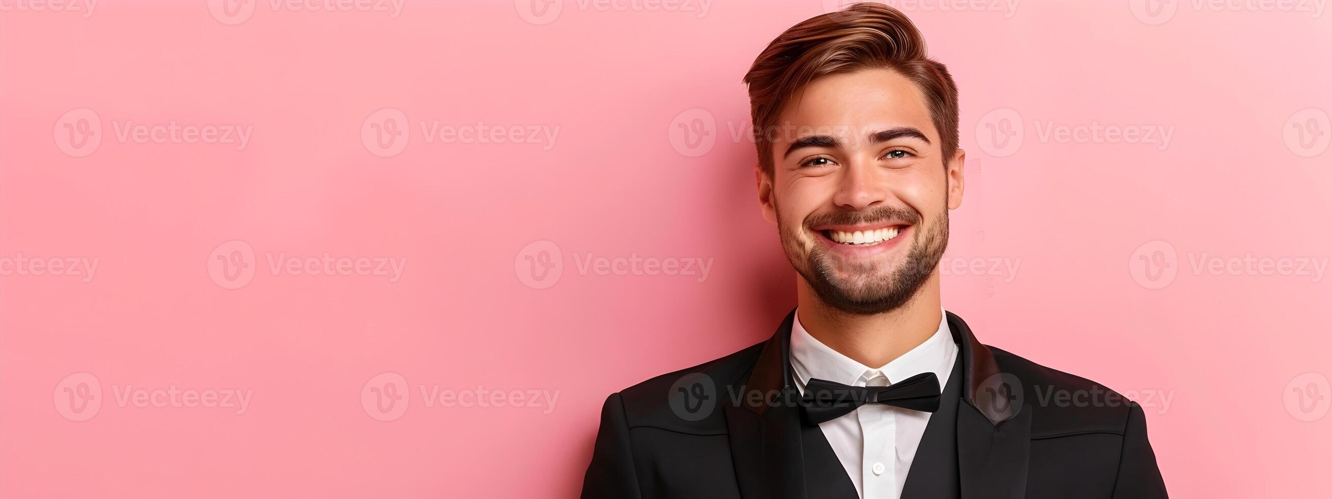 Enthusiastic Young Concierge at Work Symbol of Exemplary Service and Guest Satisfaction photo