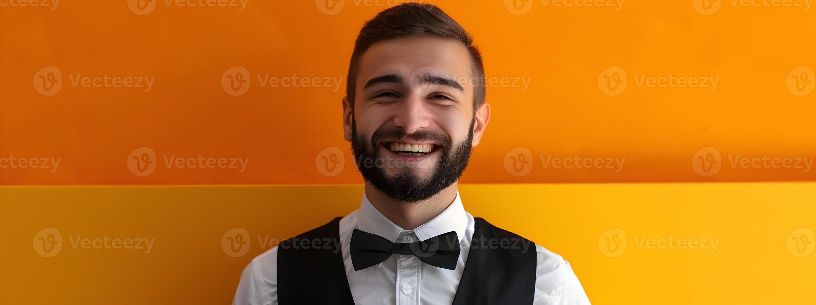 Happy Young Concierge Excelling in Corporate Hospitality photo