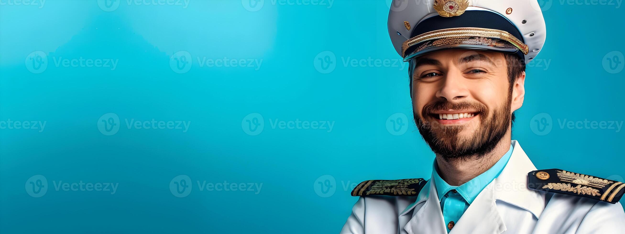 Happy Young Cruise Director Radiating Professionalism and Enthusiasm in a Vibrant Work Environment photo
