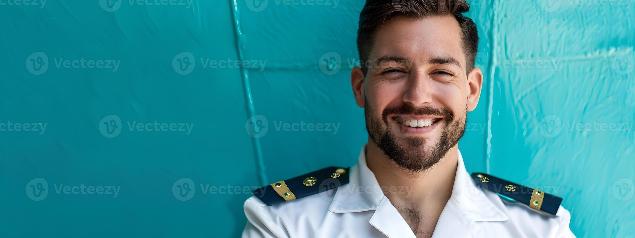 Happy Young Cruise Director Expertly Managing Unforgettable Vacation Experiences photo