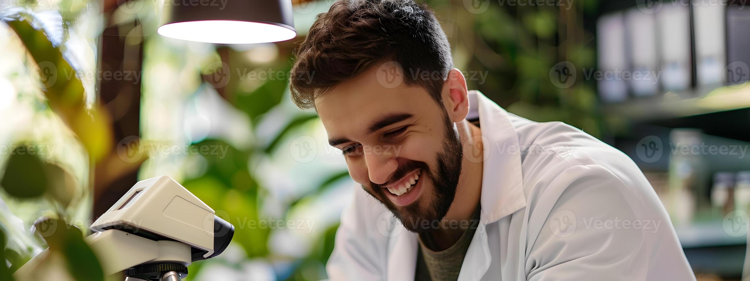 Happy Young Conservation Scientist Pursuing a Career in Nature Protection with Passion and Dedication photo