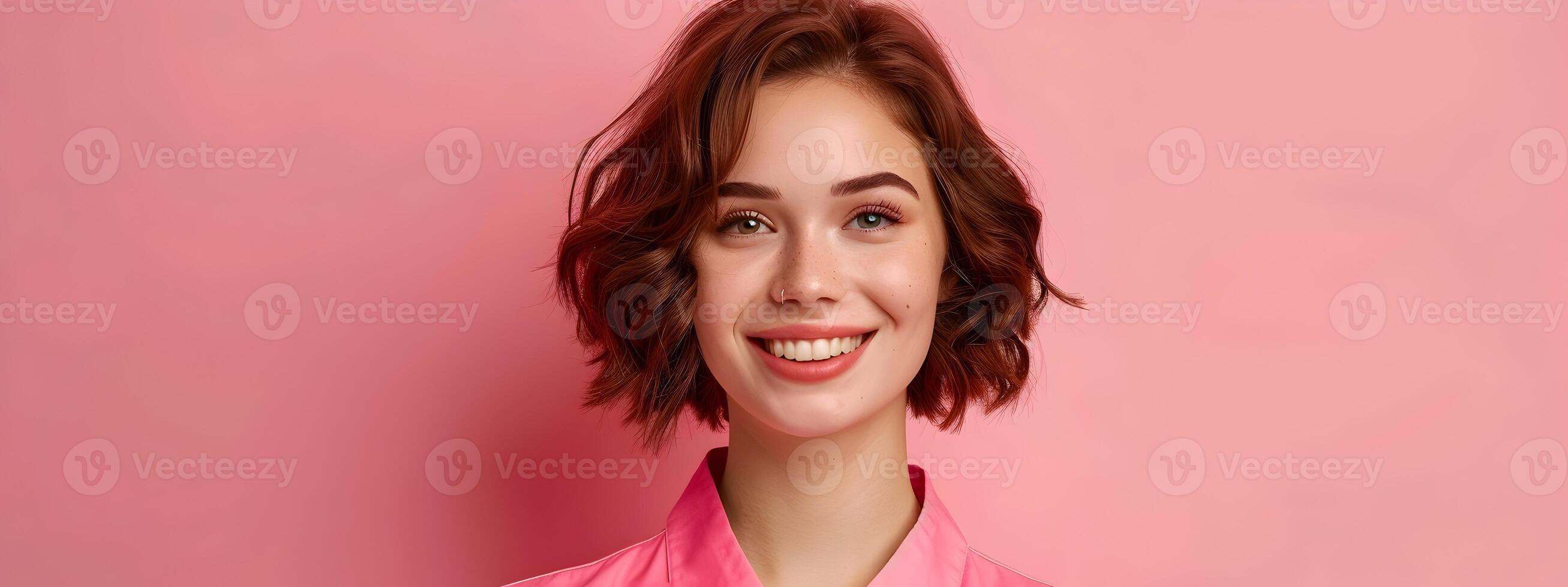 Prosperous Salon Manager Exuding Joy in Vibrant Workspace photo