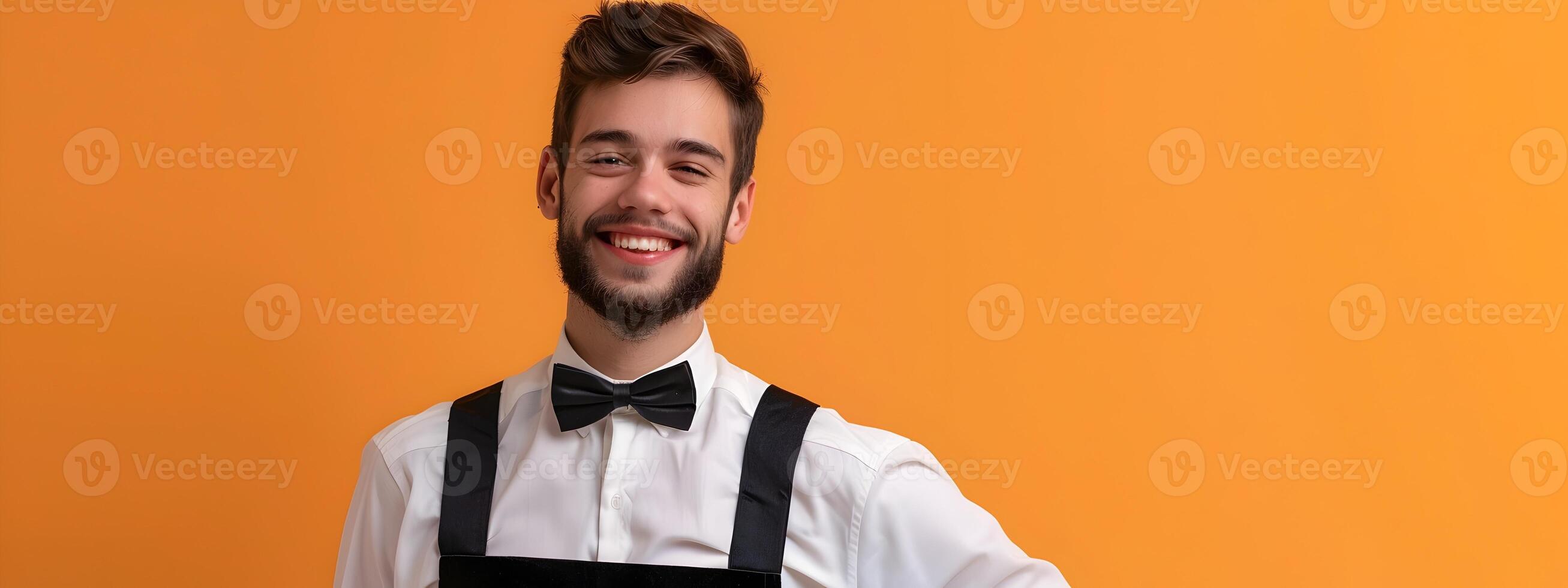 Proud Young Valets Genuine Smile Reflects Success in Corporate Career photo