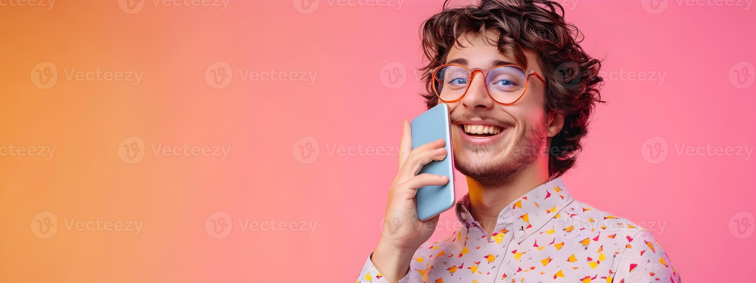 Thriving Young Professional Exuding Enthusiasm as a Phone Survey Conductor photo