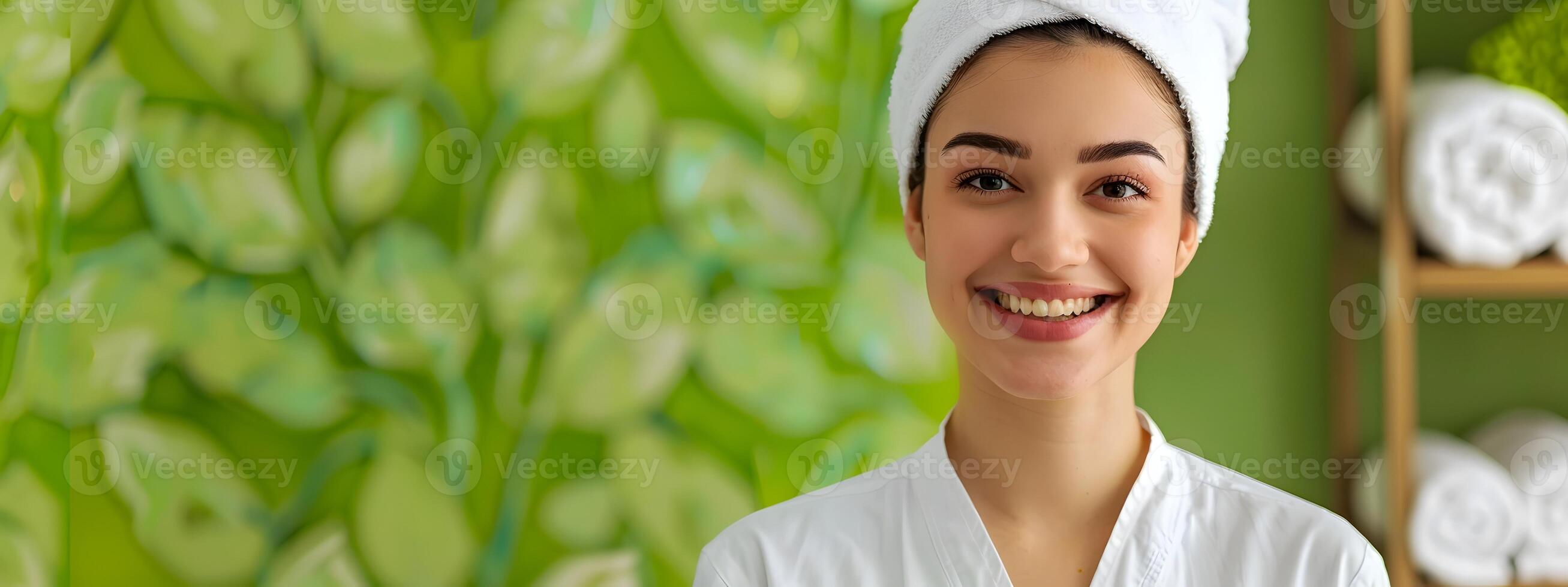 Thriving Spa Managers Radiant Portrait A Successful Blend of Professionalism and Joy photo