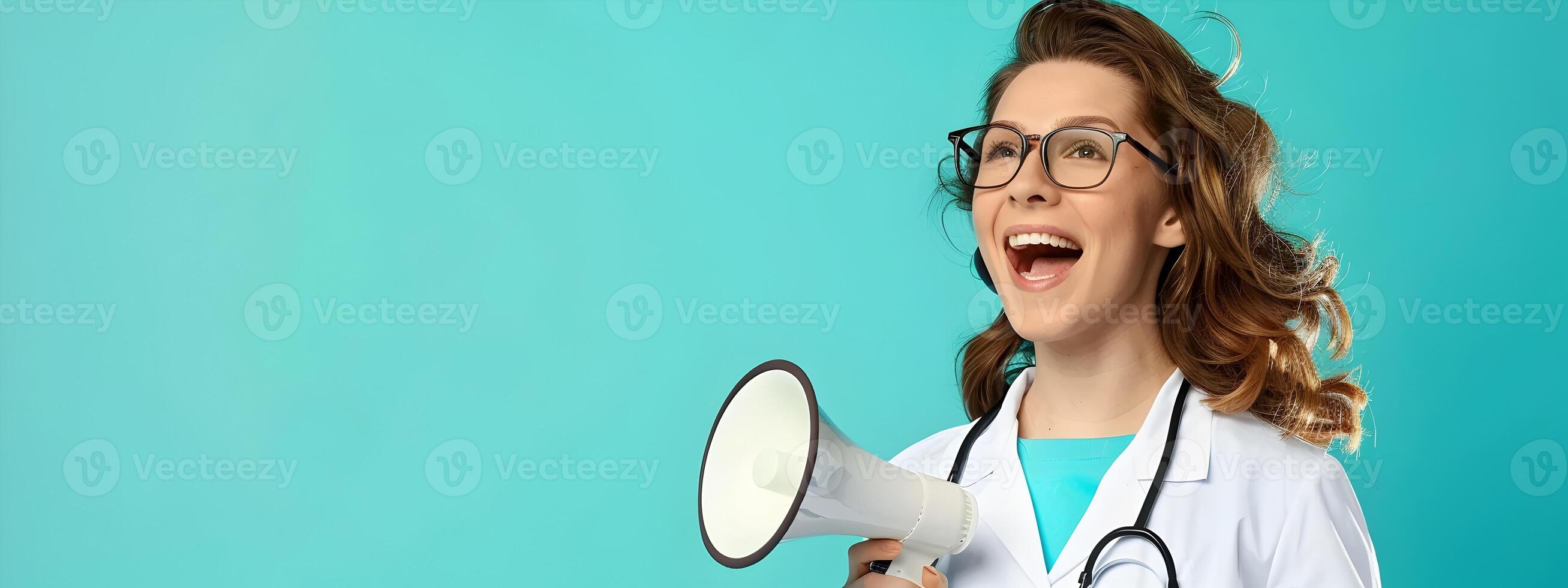 Vibrant Portrait of a Joyful Young Speech Pathologist Demonstrating Expertise and Care in Her Work photo