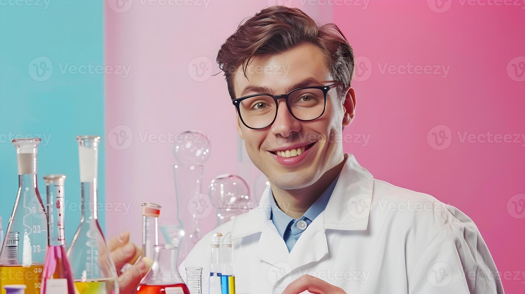Young Chemists Joyful A Glimpse into a Promising Career in Science photo