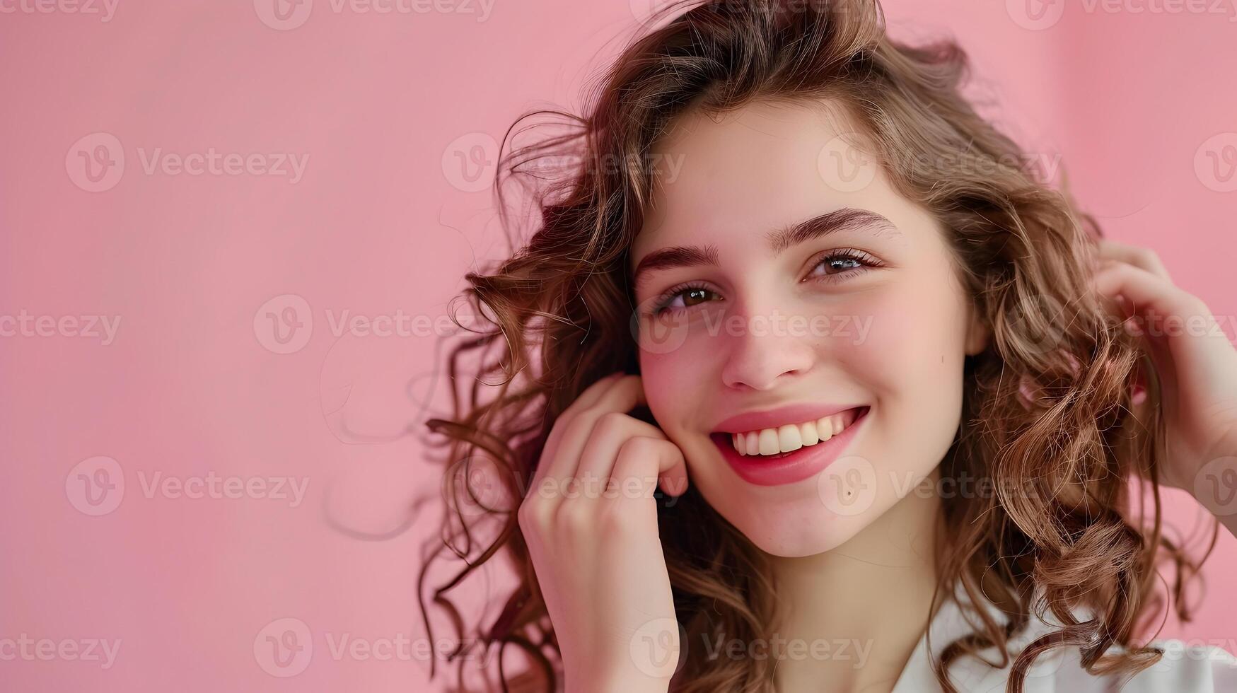 Young Cosmetologists Joyous Work A Portrait of Passion and Skill photo