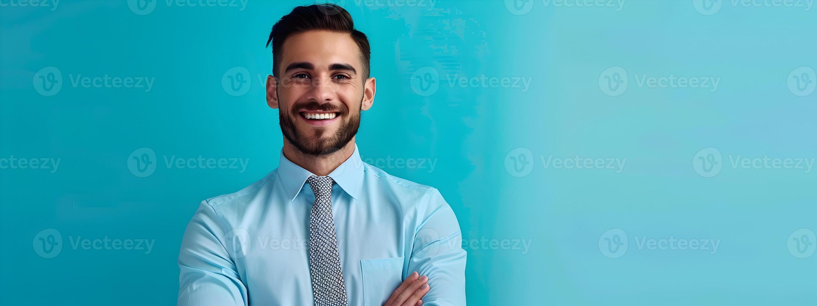 Confident Young Actuary Thriving in a Colorful and Dynamic Workspace photo