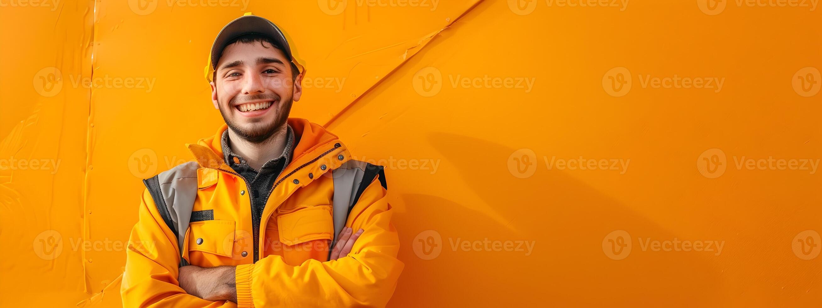 Compassionate Emergency Relief Worker Young Professional Devoted to Humanitarian Aid photo