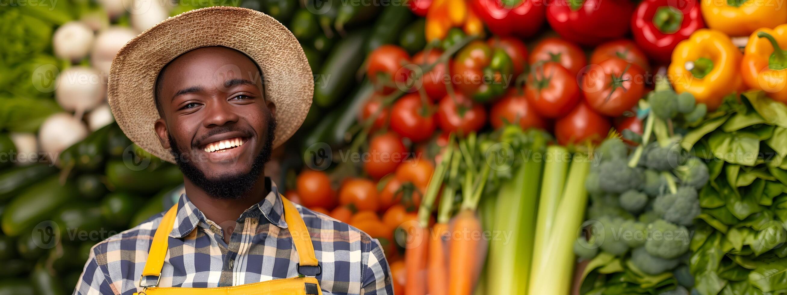 Joyful Community Food Project Worker Harvesting Organic Crops photo