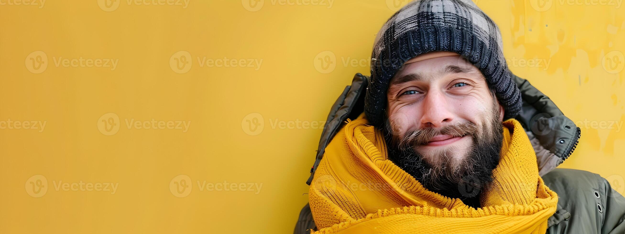 Happy Young Worker Devoted to Aiding the Homeless A Portrait of Compassion and Service photo