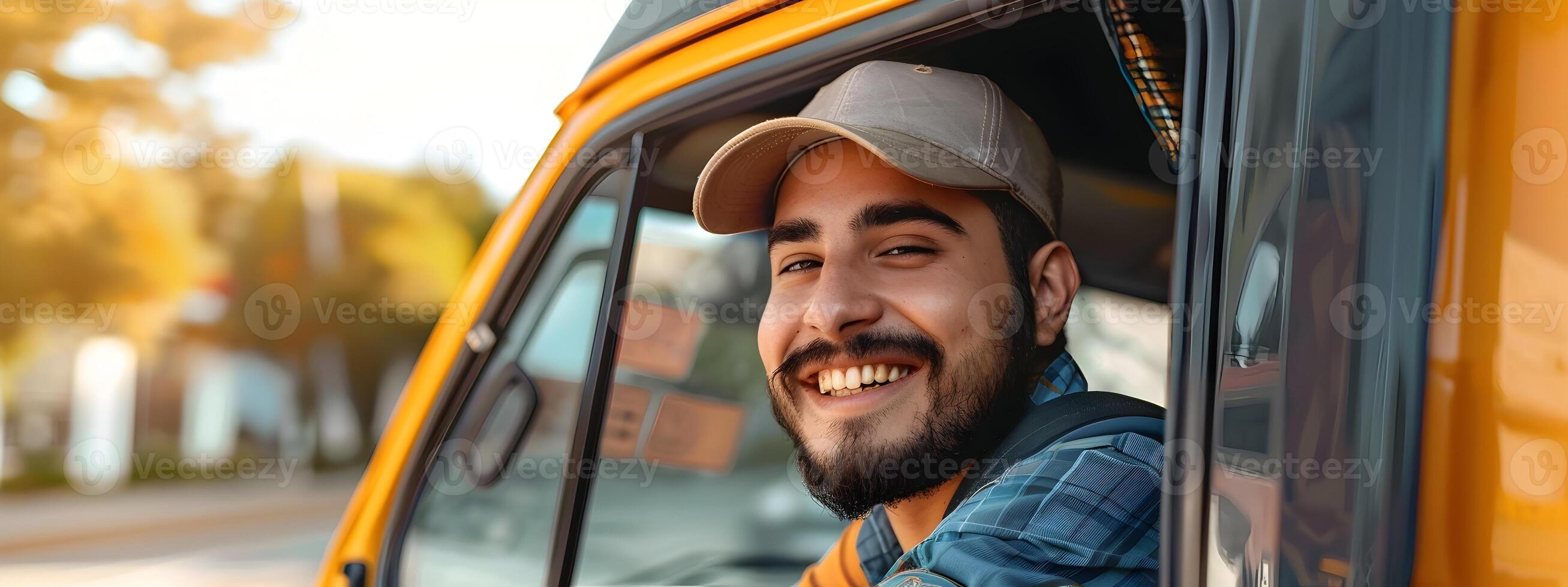 Joyous Meals on Wheels Driver Delivering Nourishment and Happiness in the Community photo